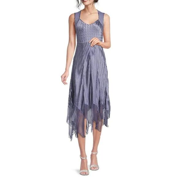 Nwt Komarov | Charmeuse Occasion Dress in Aubergine - Picture 4 of 9